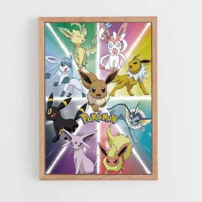 Poster Eevee-evoluties