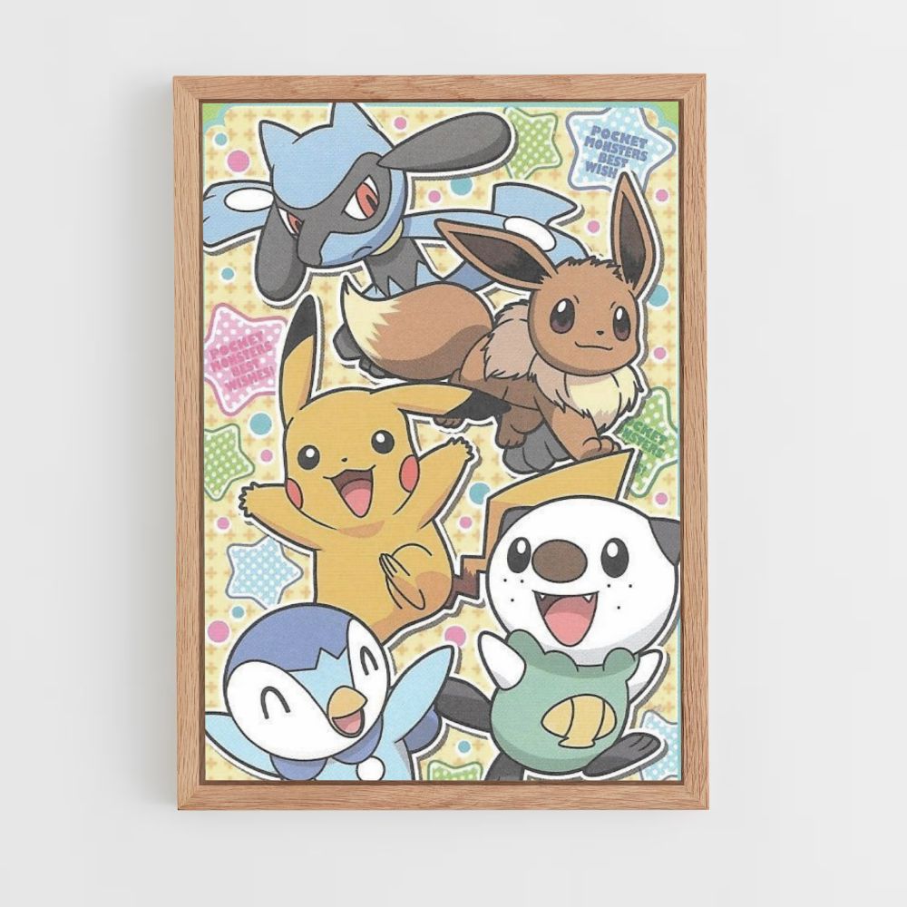 Vintage Pokemon-poster