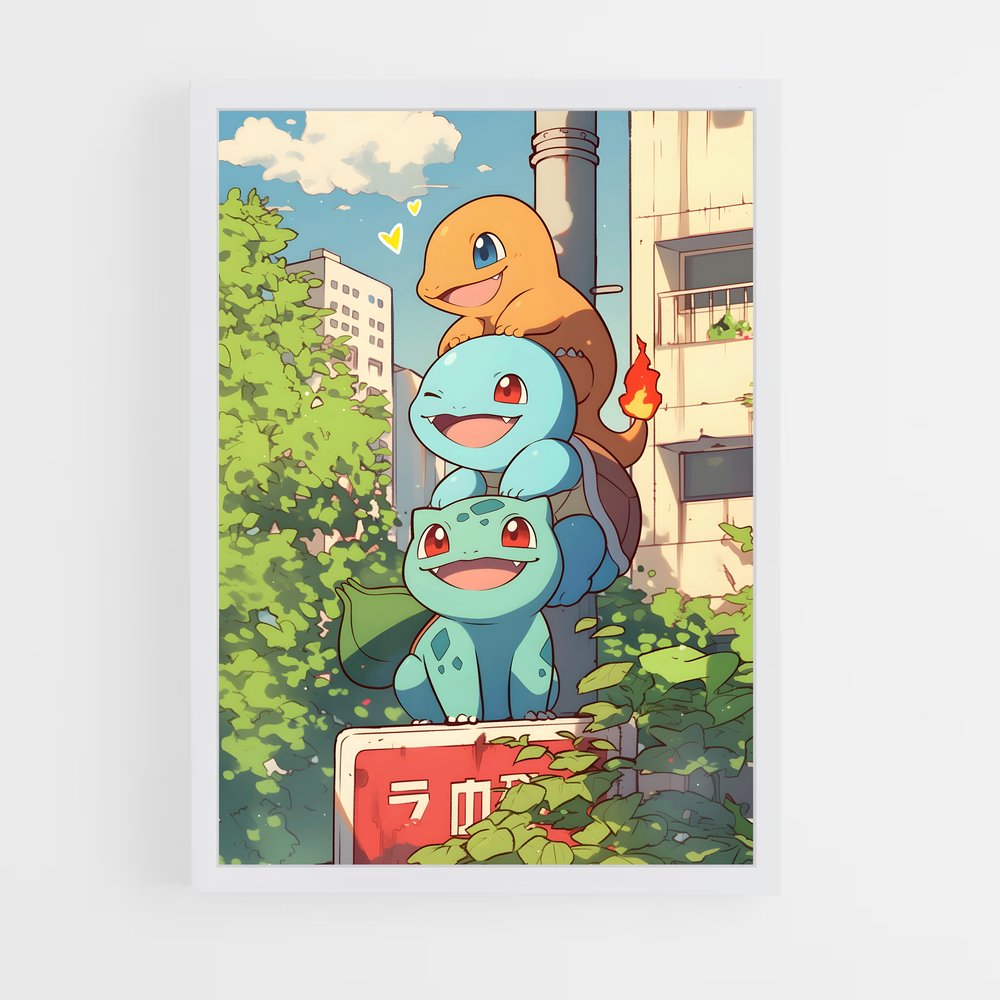 pokemon-19 cadre Blanc