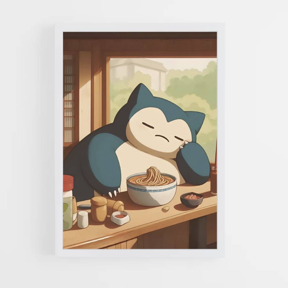 Poster Snorlax Ramen