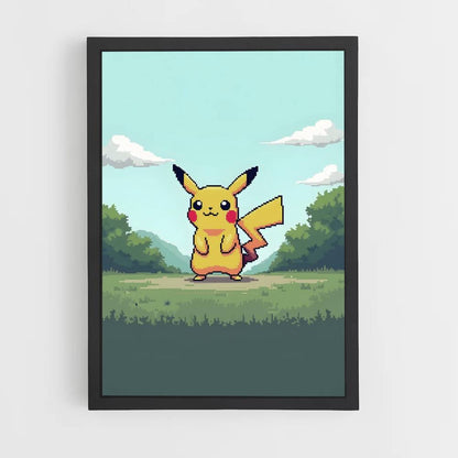 Posterpixelkunst Pikachu