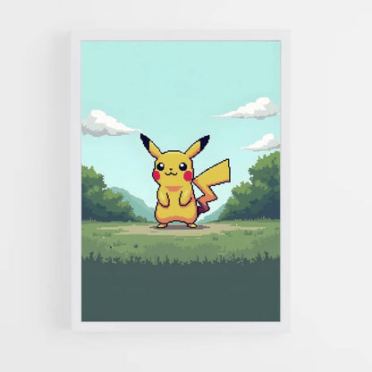 Posterpixelkunst Pikachu