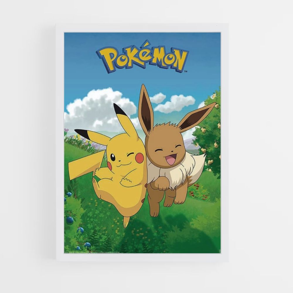 Poster Pikachu x Eevee