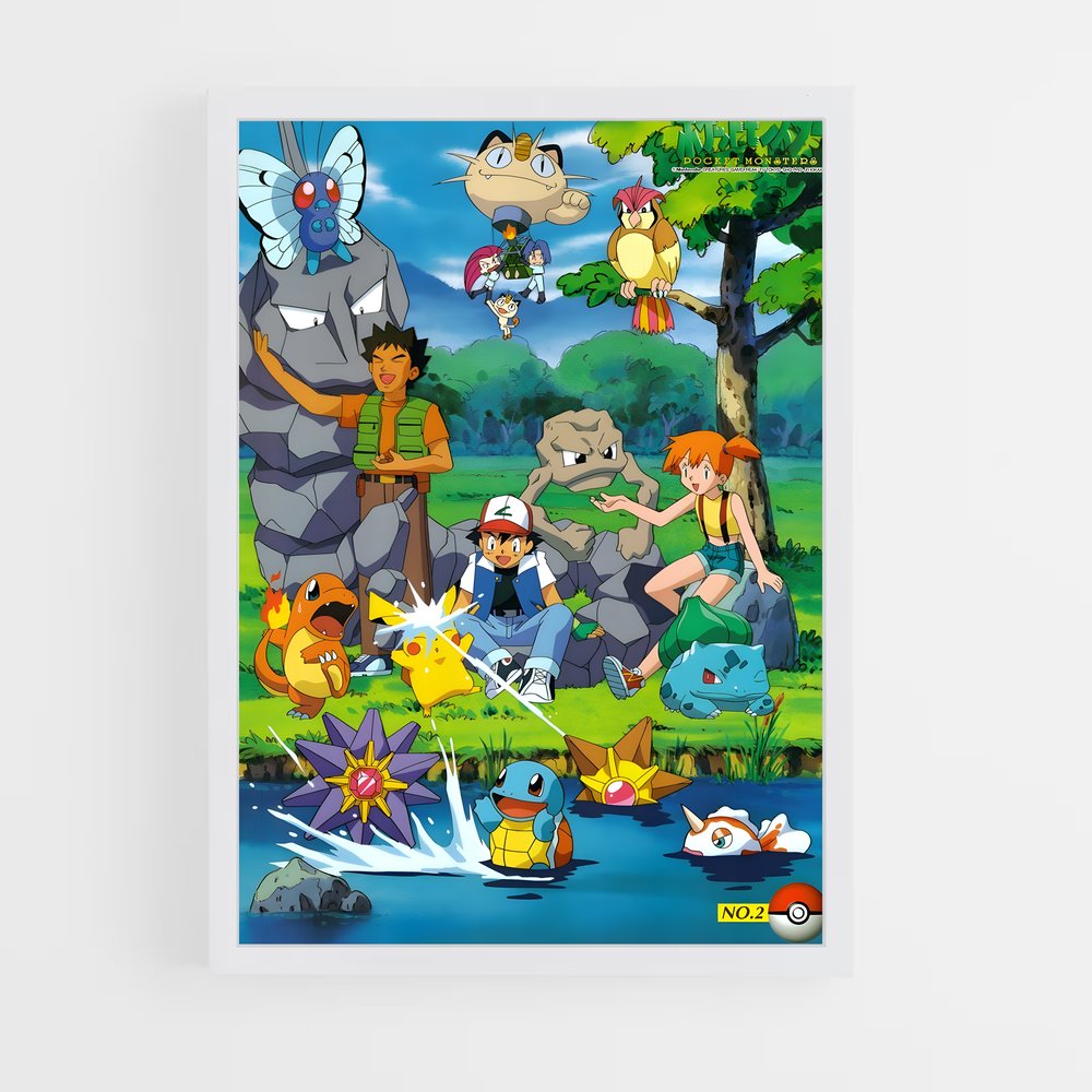 pokemon-6 cadre Blanc