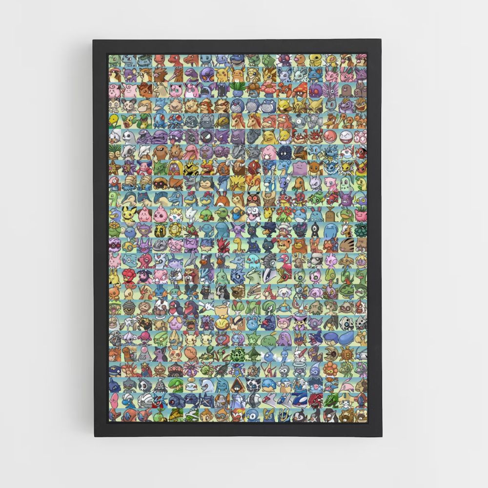 Poster Pokemon-lijst