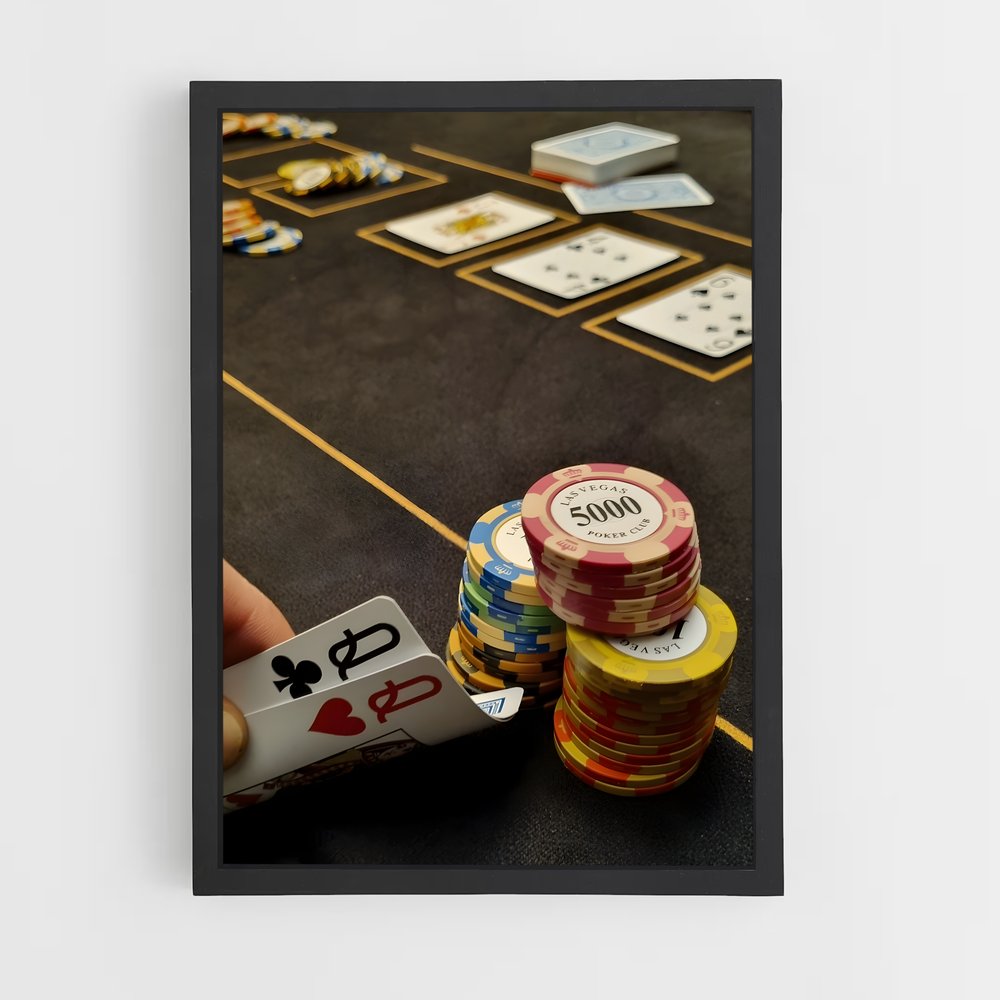 poker-7 cadre Noir