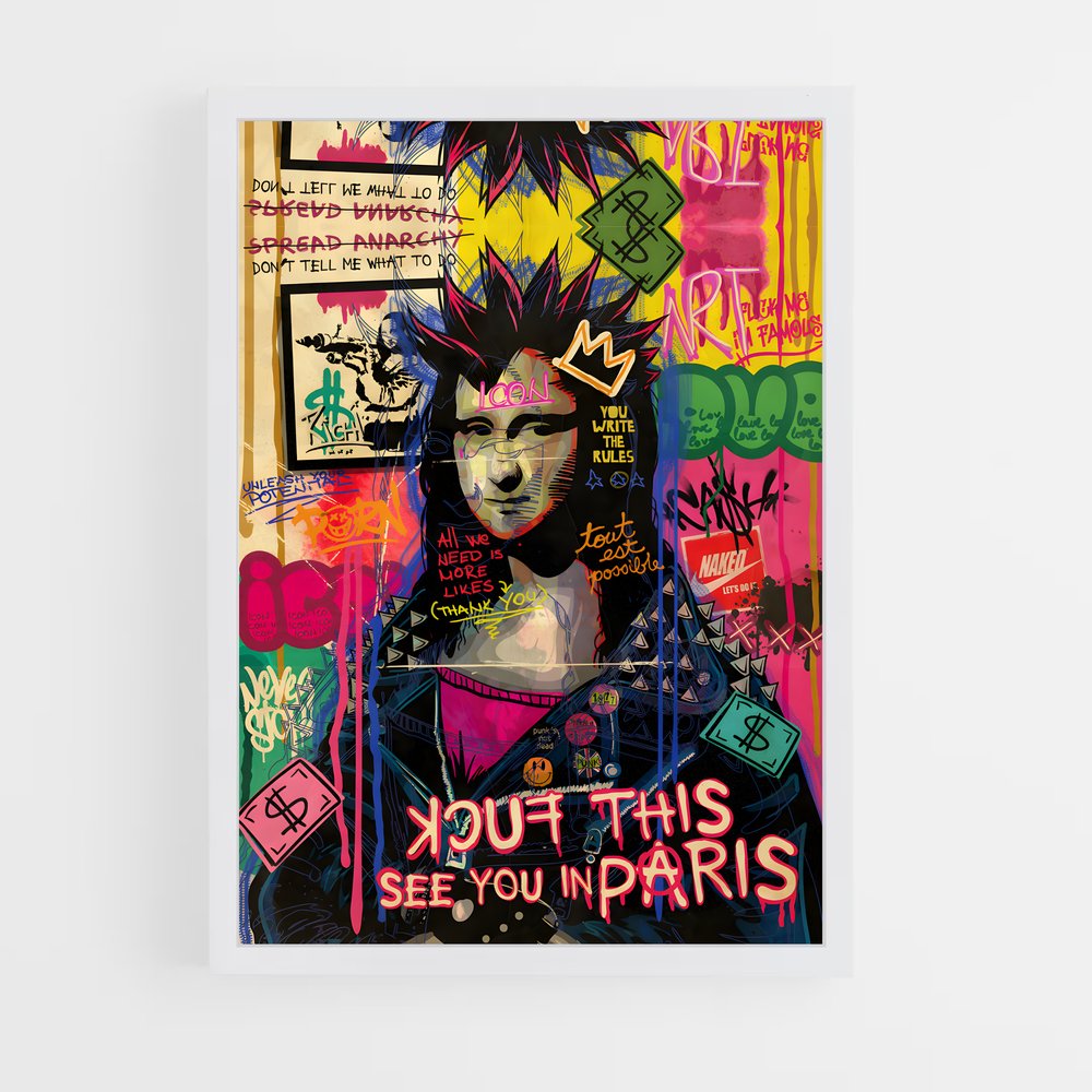 pop-art-8 cadre Blanc