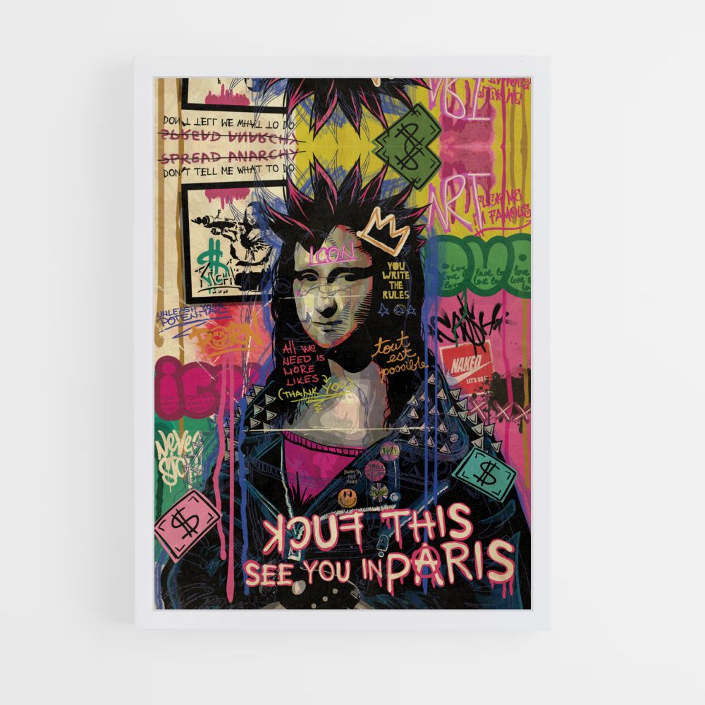 Mona Lisa punk-poster