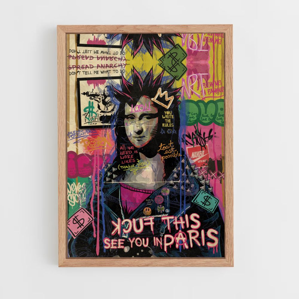 Mona Lisa punk-poster