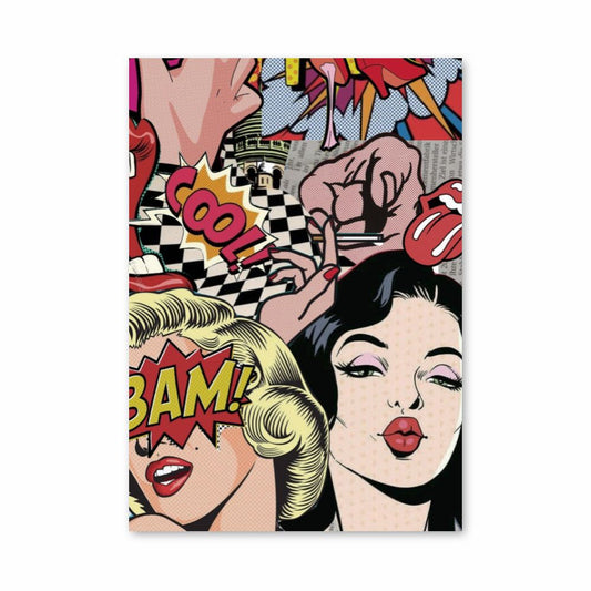 Popart pin-up poster