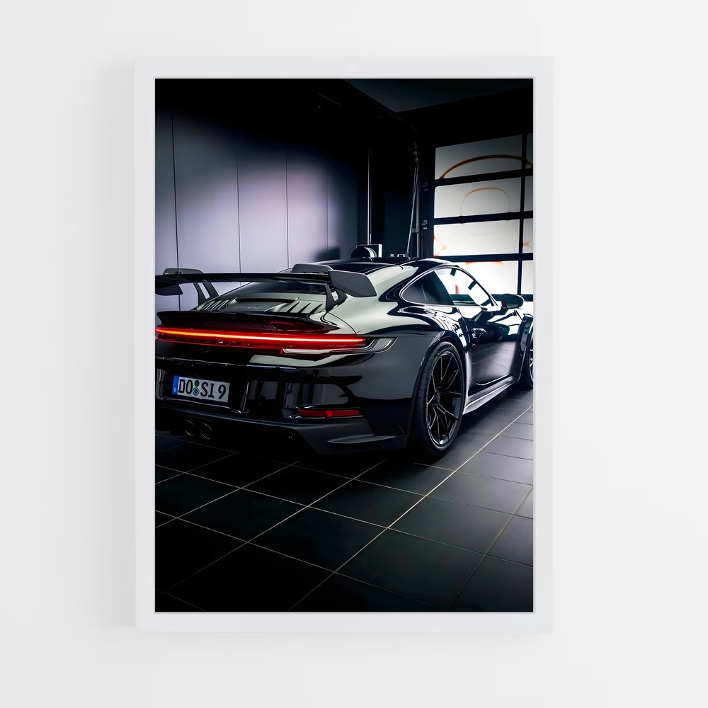 porsche-2 cadre Blanc