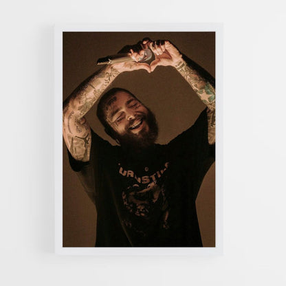 Post Malone hartposter