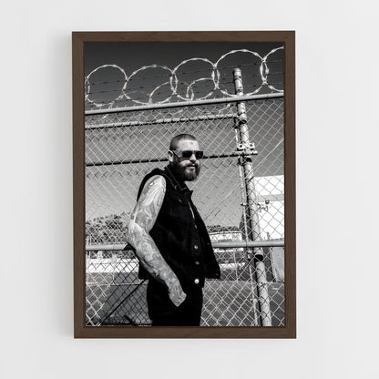 post-malone-10 cadre Bois foncé