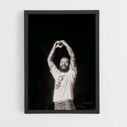 Poster Post Malone Zwart