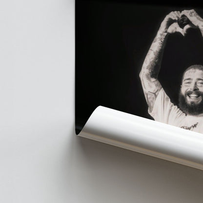 Poster Post Malone Zwart