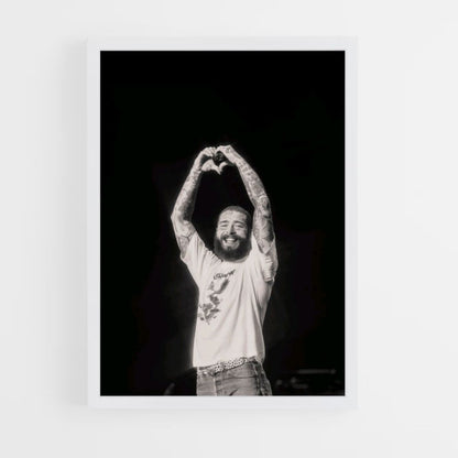 Poster Post Malone Zwart