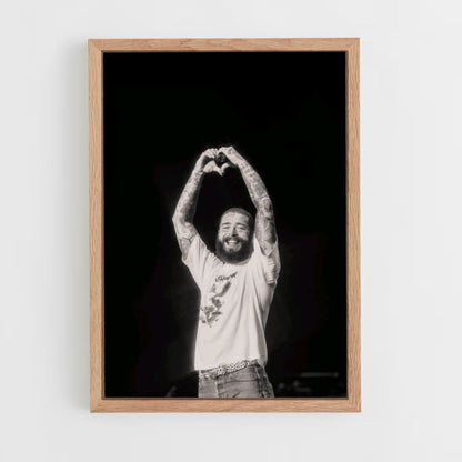 Poster Post Malone Zwart