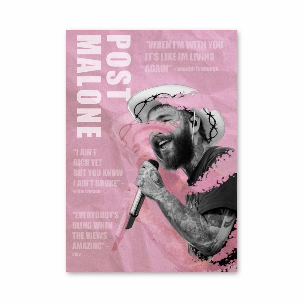 Poster Post Malone Rose