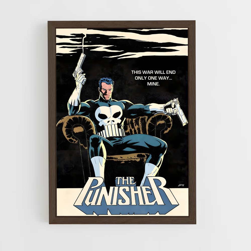 punisher-10 cadre Bois foncé