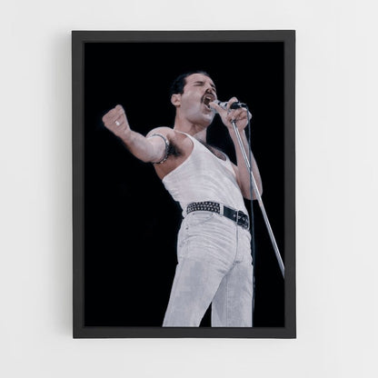 Affiche Freddy Mercury zingt