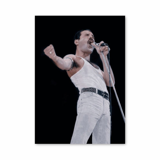 Affiche Freddy Mercury zingt