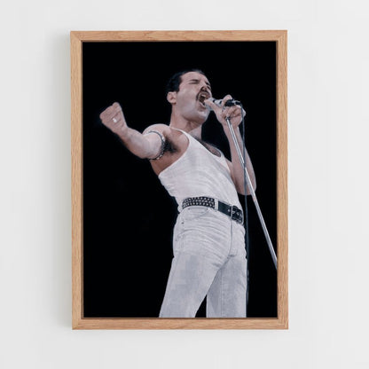 Affiche Freddy Mercury zingt