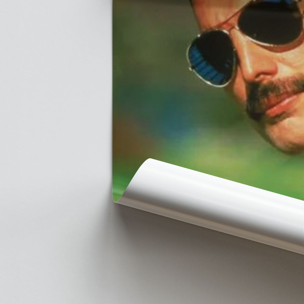 Poster Freddy Mercury Snor