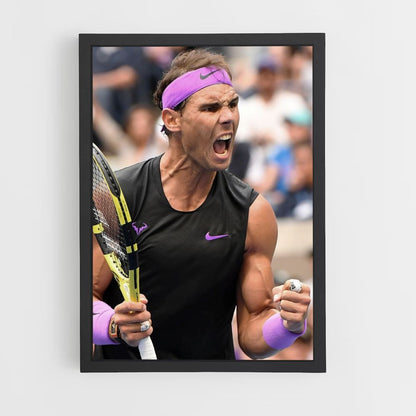 Affiche Rafael Nadal Paars