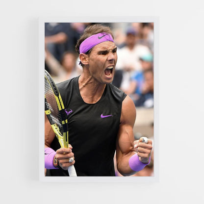 Affiche Rafael Nadal Paars