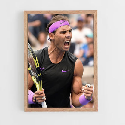 Affiche Rafael Nadal Paars