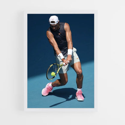 Affiche Rafael Nadal Blauw