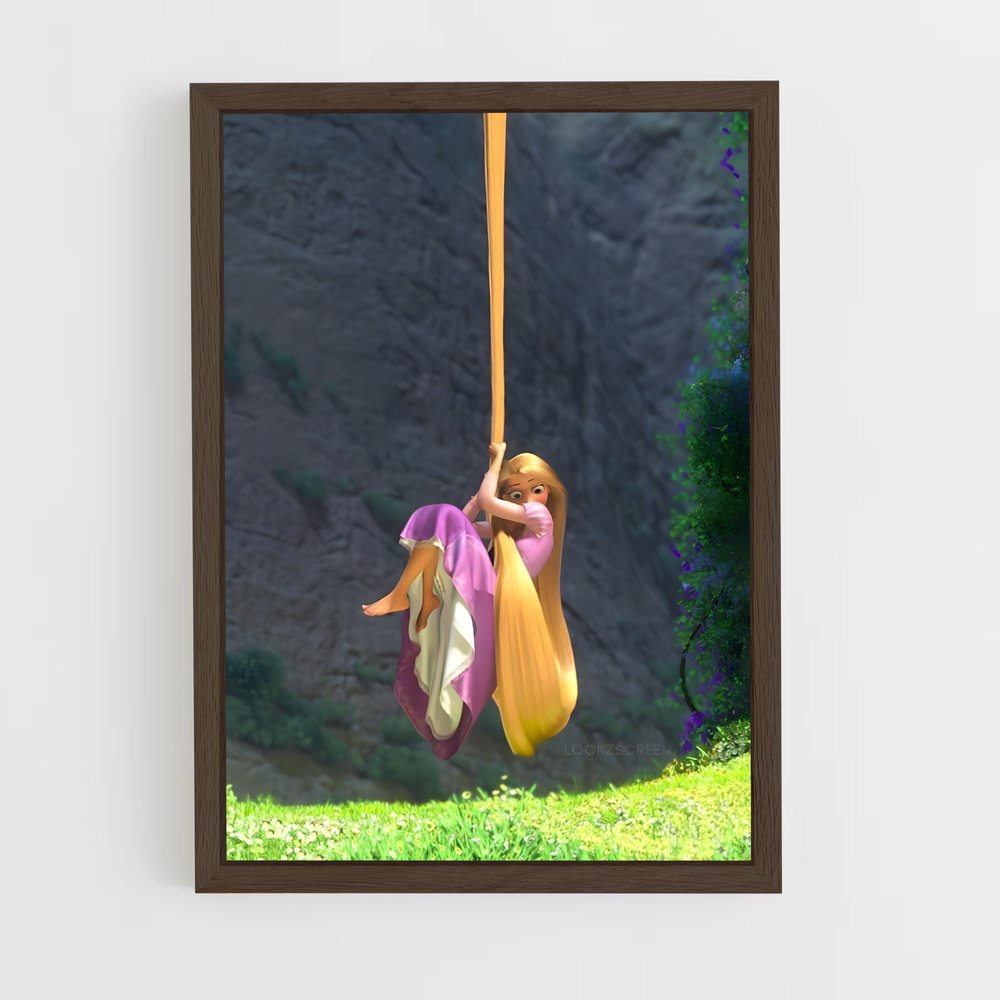 rapunzel-10 cadre Bois foncé