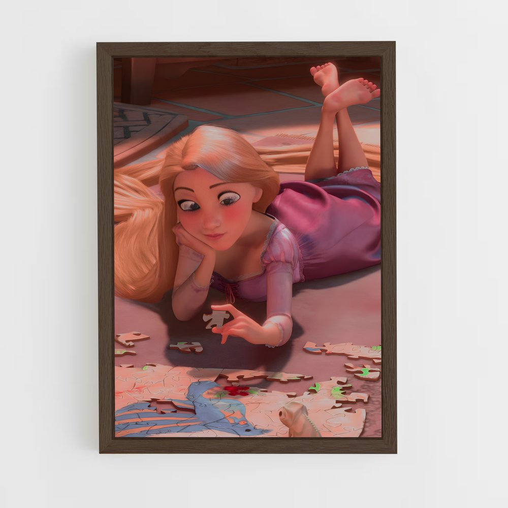 rapunzel-11 cadre Bois foncé