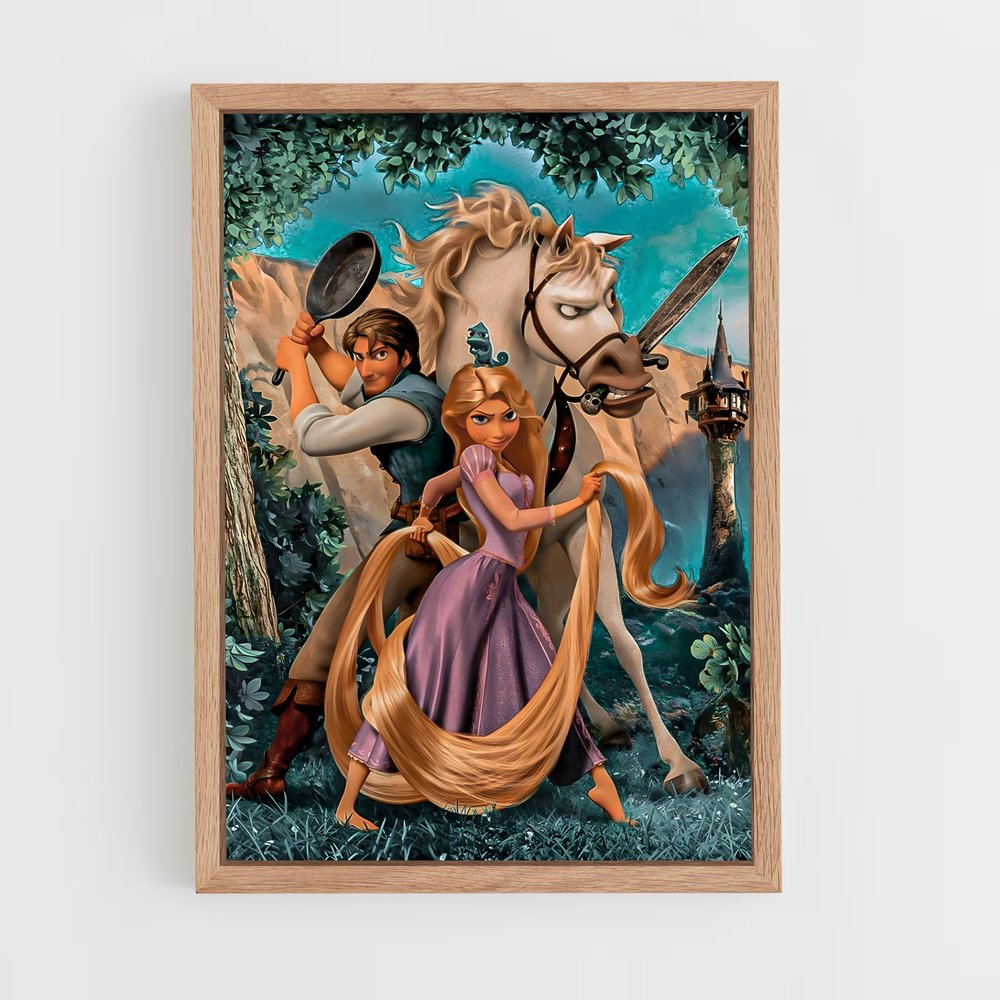 rapunzel-13 cadre Bois clair