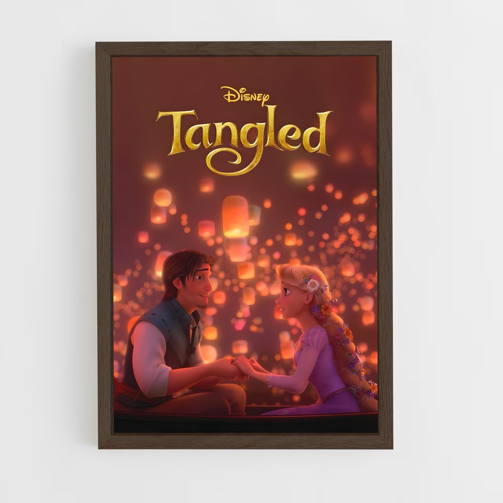 rapunzel-15 cadre Bois foncé