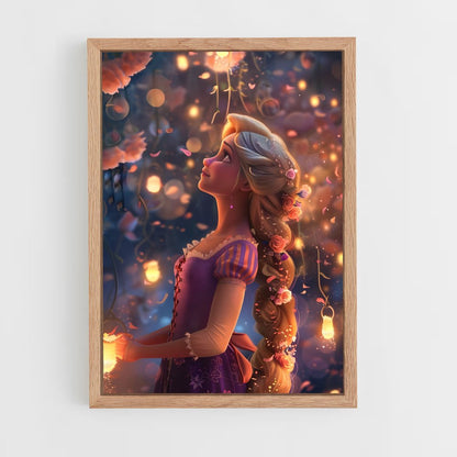 rapunzel-18 cadre Bois clair