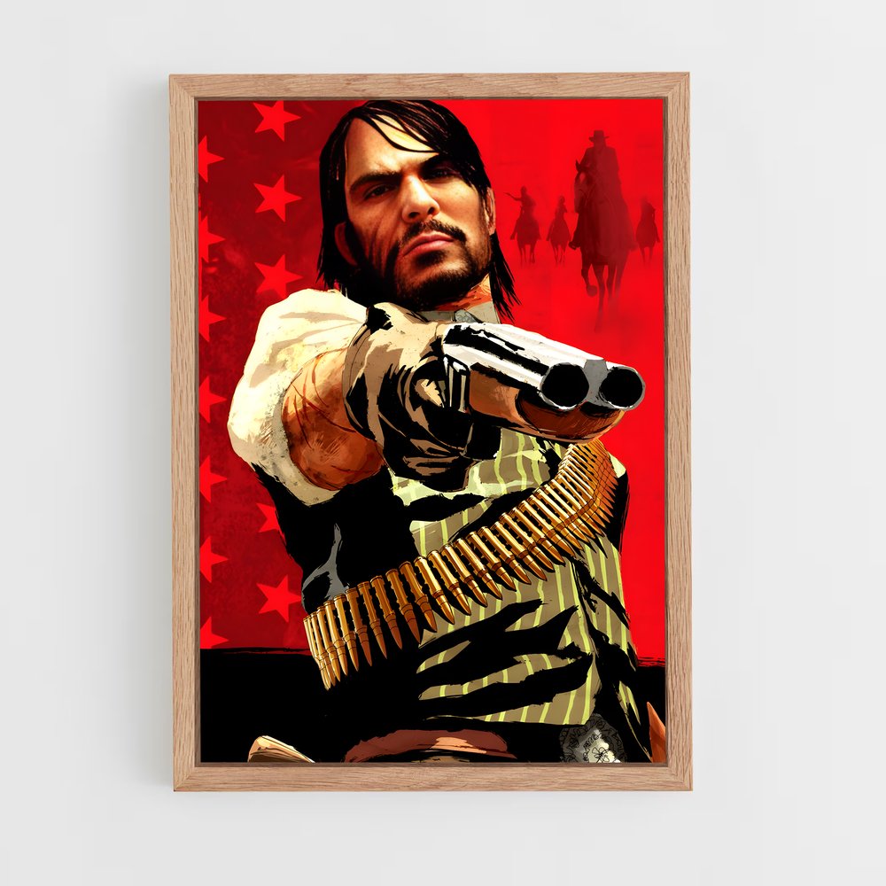 red-dead-redemption-12 cadre Bois clair