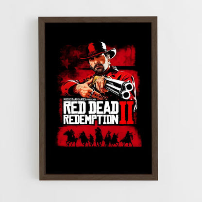 red-dead-redemption-7 cadre Bois foncé