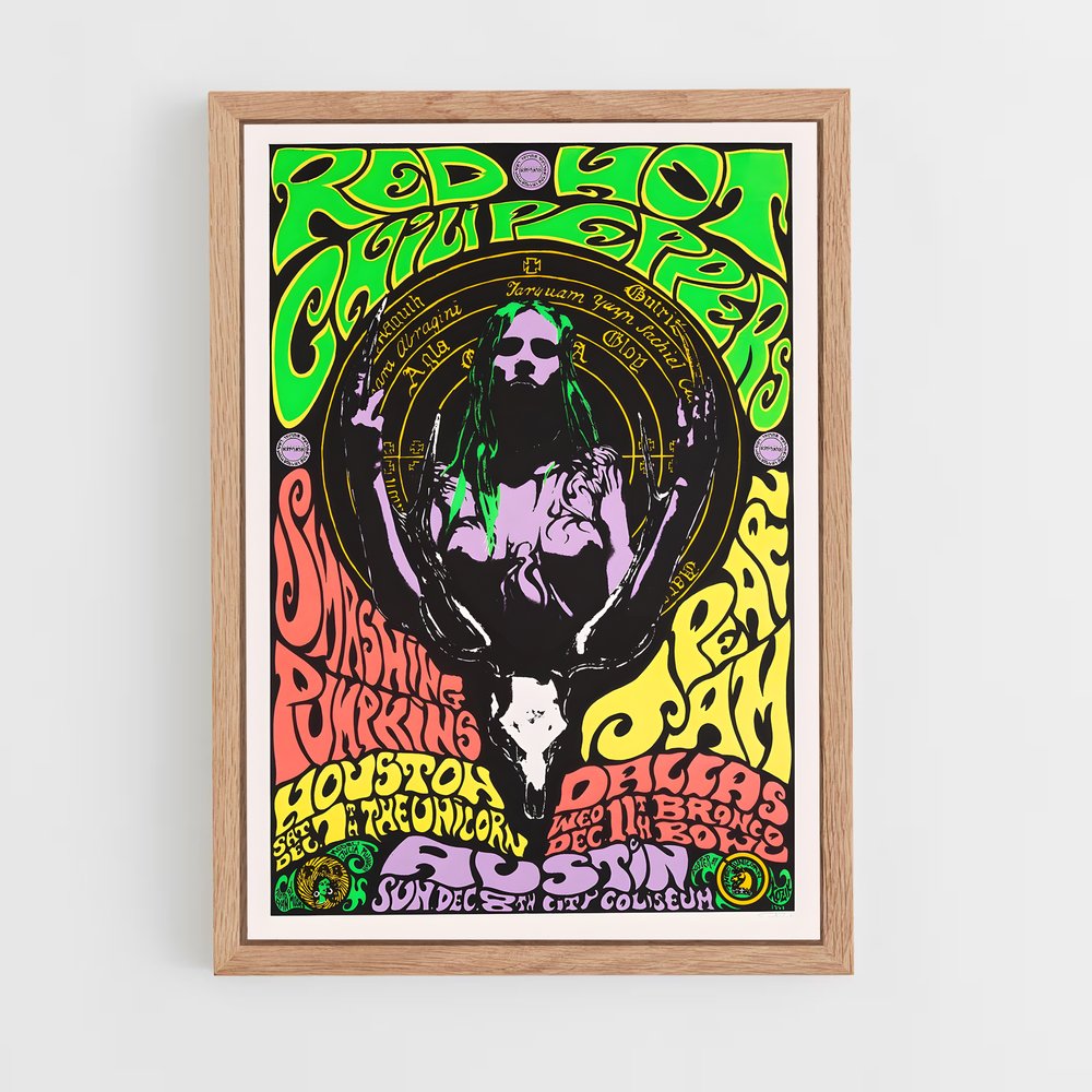 red-hot-chili-pepper-13 cadre Bois clair