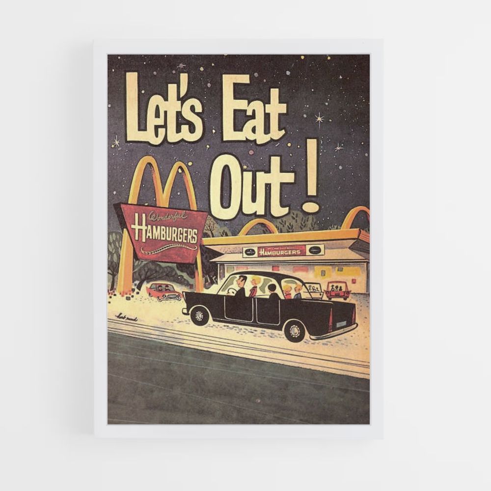 McDonald's vintage poster