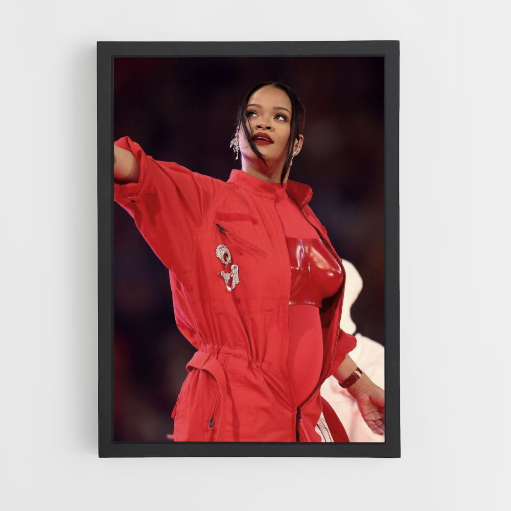 Affiche Rihanna Rood