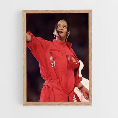 Affiche Rihanna Rood