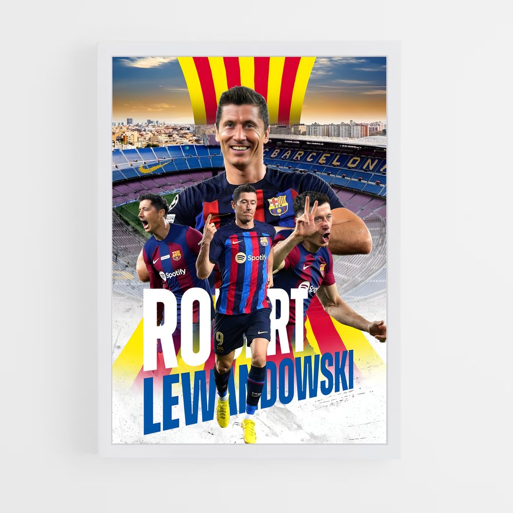robert-lewandowski-13 cadre Blanc