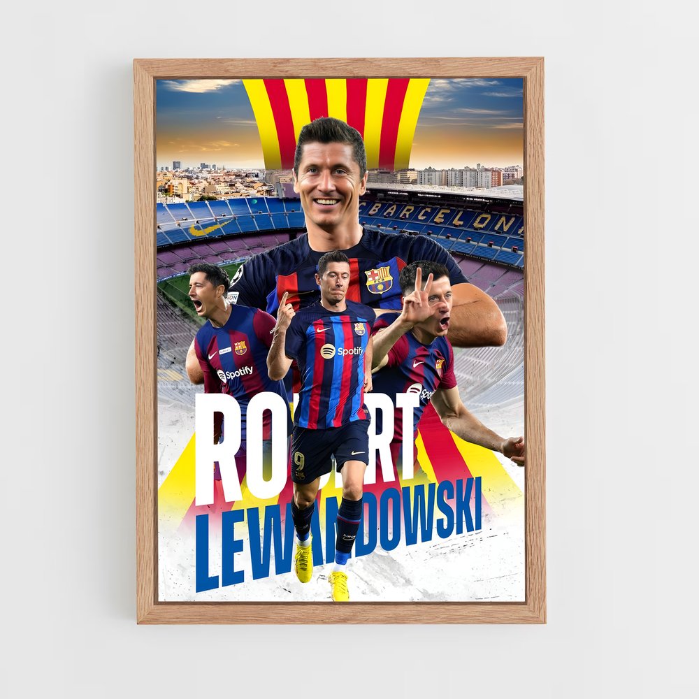 robert-lewandowski-13 cadre Bois clair