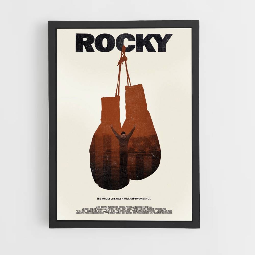 Poster Rocky bokshandschoenen