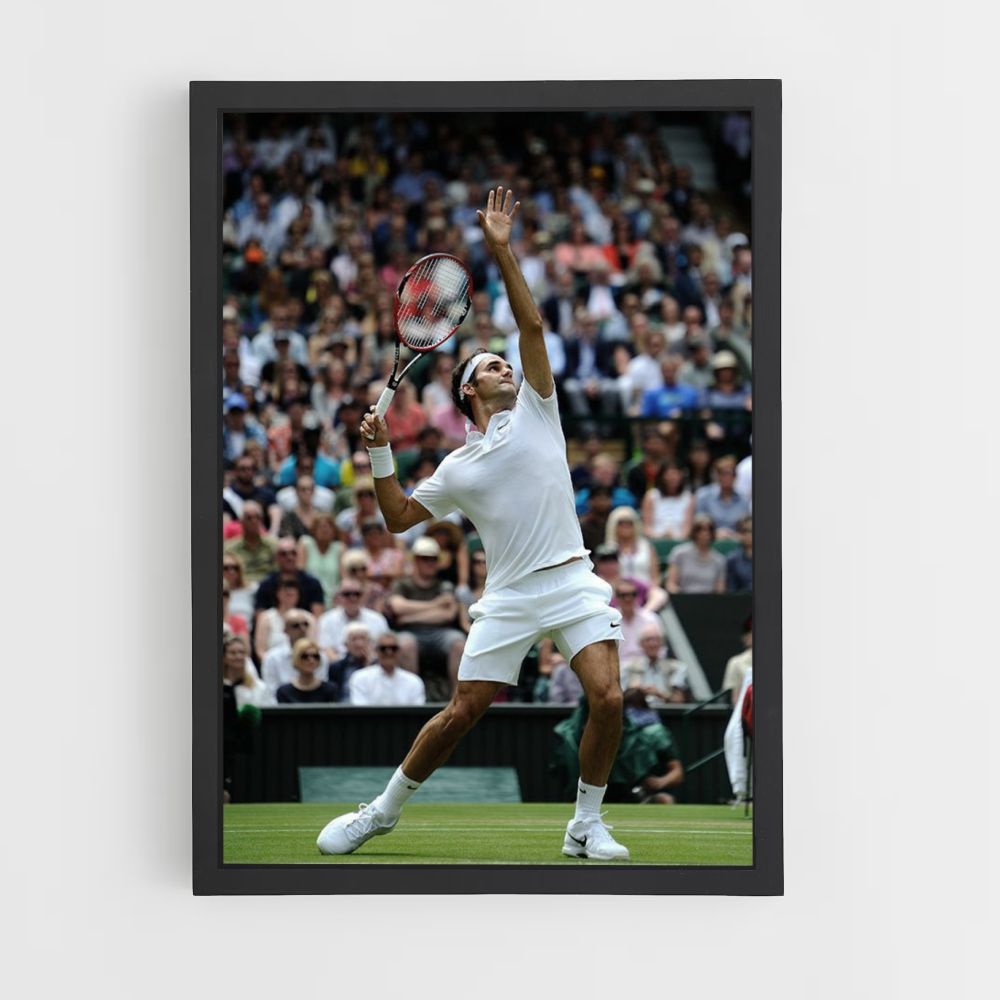 Affiche Rodger Federer schiet