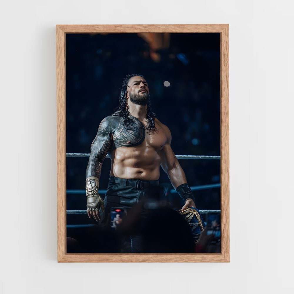 roman-reigns-12 cadre Bois clair