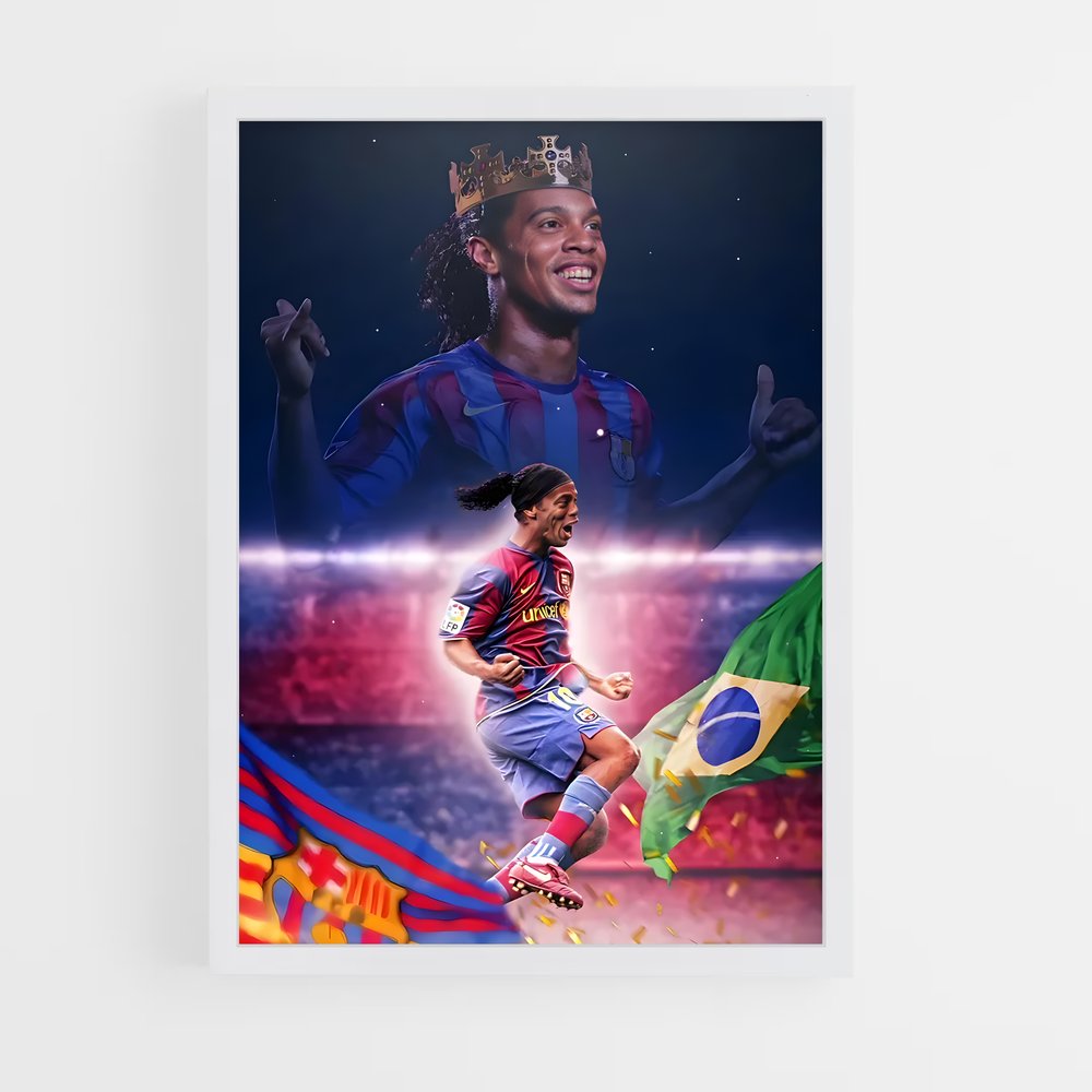 ronaldinho-2 cadre Blanc