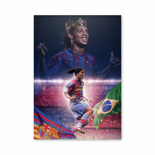 Affiche Ronaldinho Koning