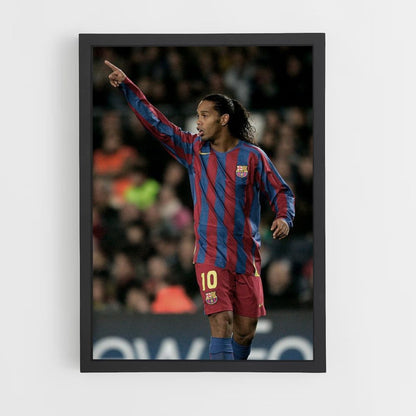 Affiche Ronaldinho Barcelona